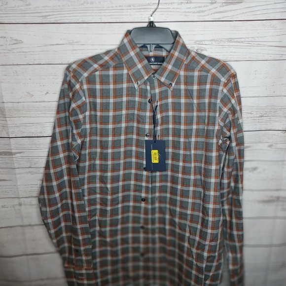 hart schaffner marx dress shirts Non Iron Classic Fit Stripe Hidden Button Down Collar Shirt F85DI042 Blue at Amazon Men's Clothing store For over 130 Years HART SCHAFFNER MARX MEN'S SZ